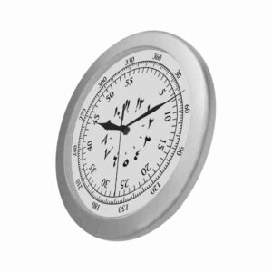 wall clock seconds arabic numerals degrees numbers combo 1