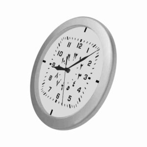 wall clock seconds roman numerals arabic square face 1