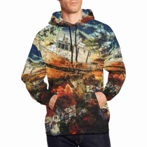 township designer hoodie for men model