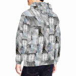 wallbinder designer hoodie for men model back