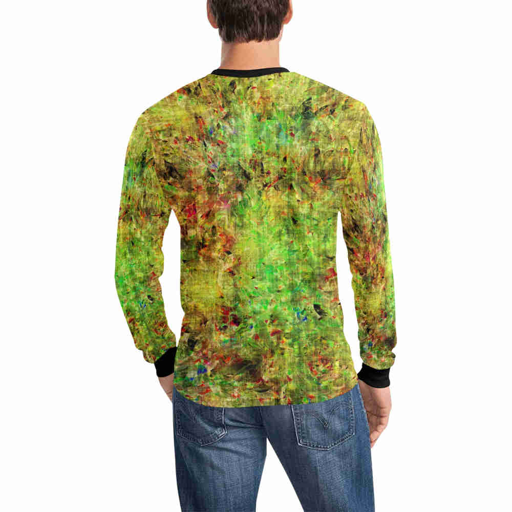 ecogreen long sleeve t shirt for men designer t shirt man model back