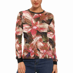 foliage blush womens long sleeve t shirt designer t shirt model