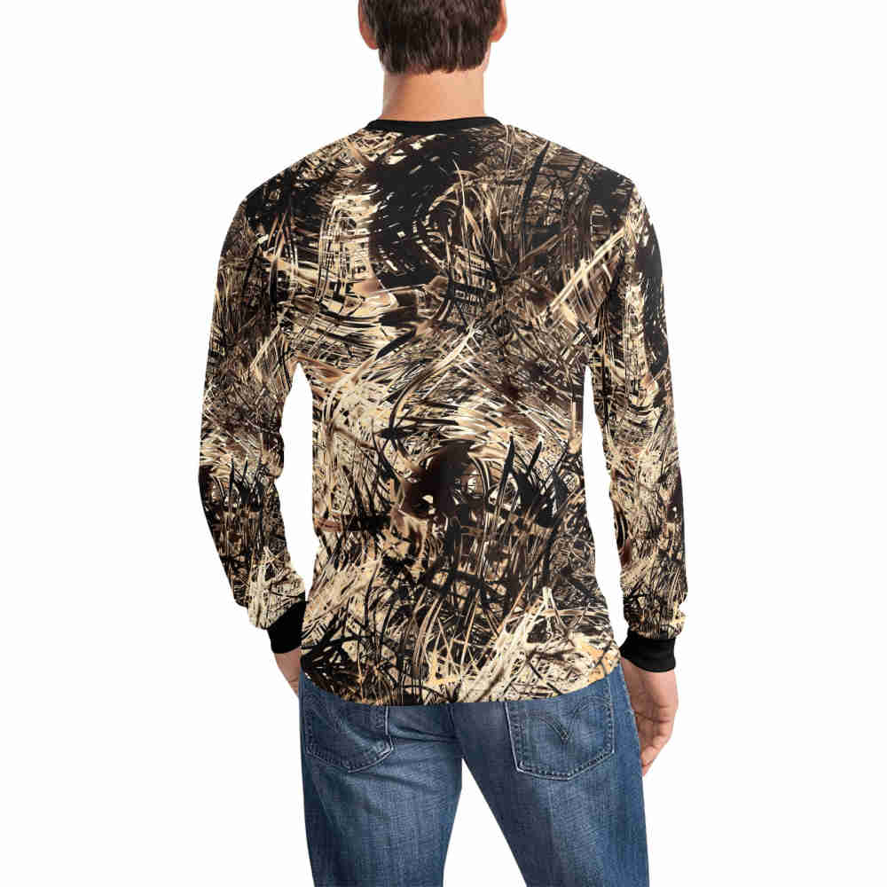 hayland long sleeve t shirt for men designer t shirt man model back