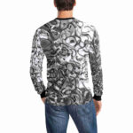 mechanics selenium long sleeve t shirt for men designer t shirt man model back