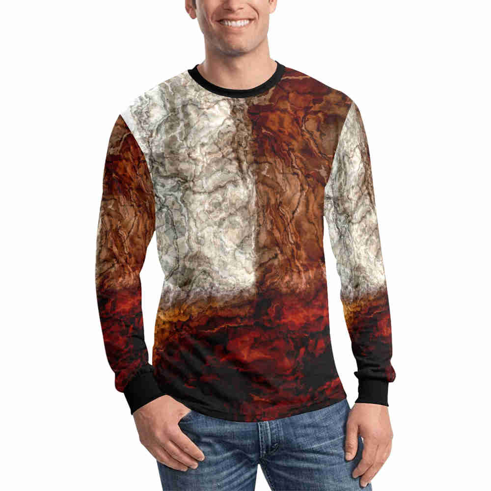 woodpane long sleeve t shirt for men designer t shirt man model