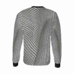 metalstripe long sleeve t shirt for men designer t shirt back