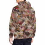 brickart designer hoodie for men model back