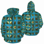 celticon designer hoodie for men front back