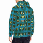 celticon designer hoodie for men model back