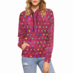 cherrypolkadot womens hoodie model