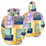 connector designer hoodie for men front back