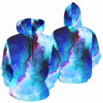 crimson streak designer hoodie for men front back