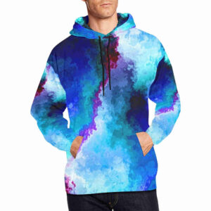 crimson streak designer hoodie for men model