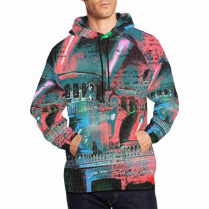 duskdomes designer hoodie for men model