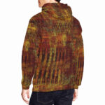 glyphicart designer hoodie for men model back