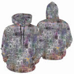 gogglebox designer hoodie for men front back