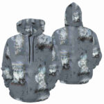 patchpaint designer hoodie for men front back