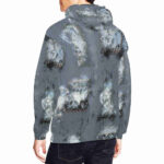 patchpaint designer hoodie for men model back