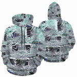 whirls womens hoodie front back