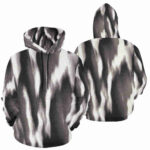 zebra alpha designer hoodie for men front back