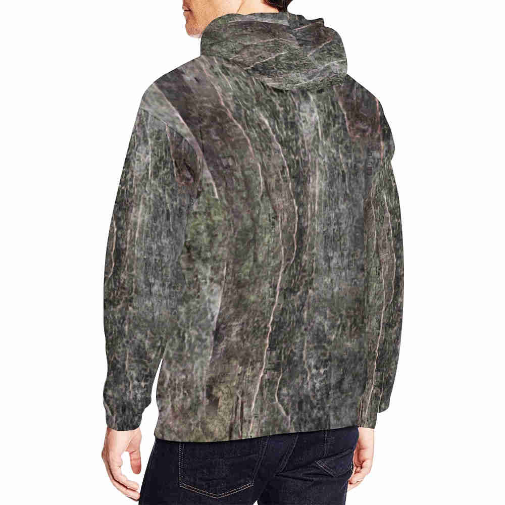 barkline designer hoodie for men model back