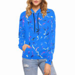 confetti womens hoodie model