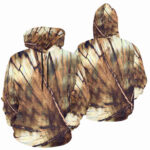 timber tie dye designer hoodie for men front back