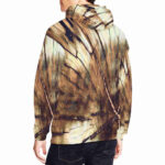 timber tie dye designer hoodie for men model back