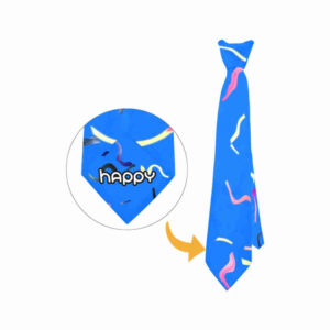 happy confetti subliminal tie necktie