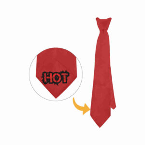 hot red subliminal tie necktie