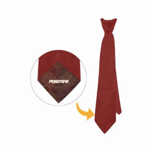 positive maroon subliminal tie necktie