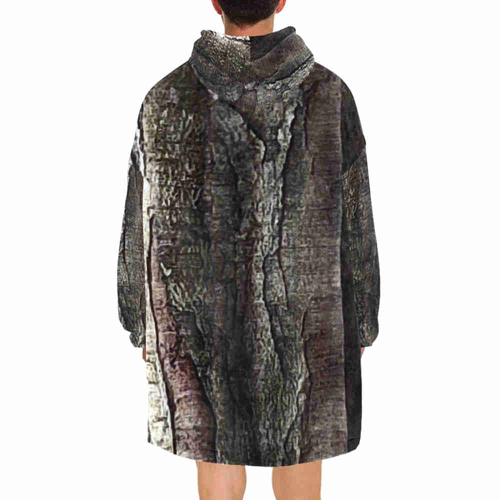 timberlake mens blanket hoodie model back
